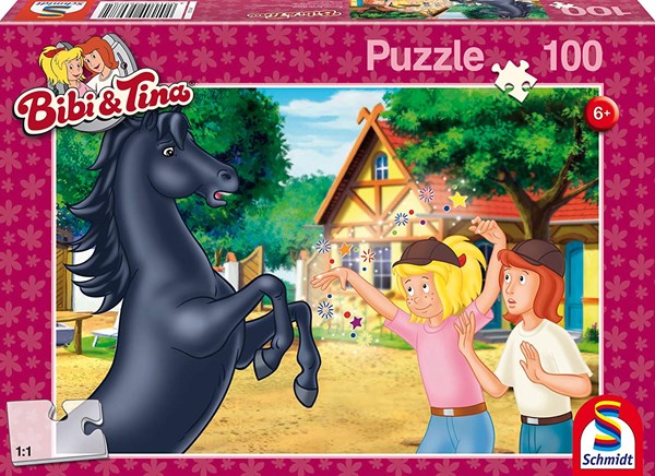 Schmidt Spiele (56078) - "The wild stallion" - 100 pieces puzzle