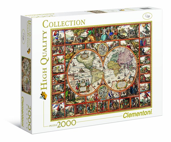 Clementoni (32551) - "Map of the ancient world" - 2000 pieces puzzle