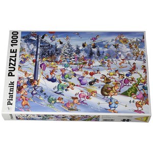 Piatnik (535147) - François Ruyer: "Christmas Skiing" - 1000 pieces puzzle