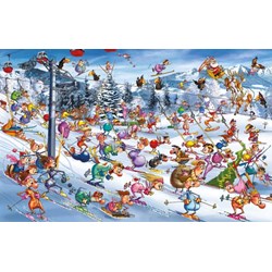 Piatnik (535147) - François Ruyer: "Christmas Skiing" - 1000 pieces puzzle