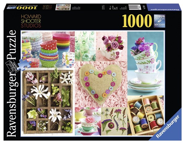 Ravensburger (19369) - "Flowers and colors" - 1000 pieces puzzle