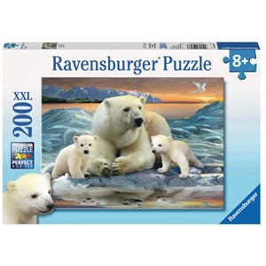 Ravensburger (12647) - "Polar Bears" - 200 pieces puzzle