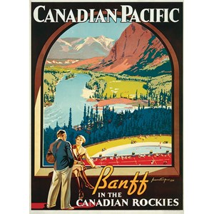 Eurographics (6000-0327) - "Banff in the Canadian Rockies" - 1000 pieces puzzle