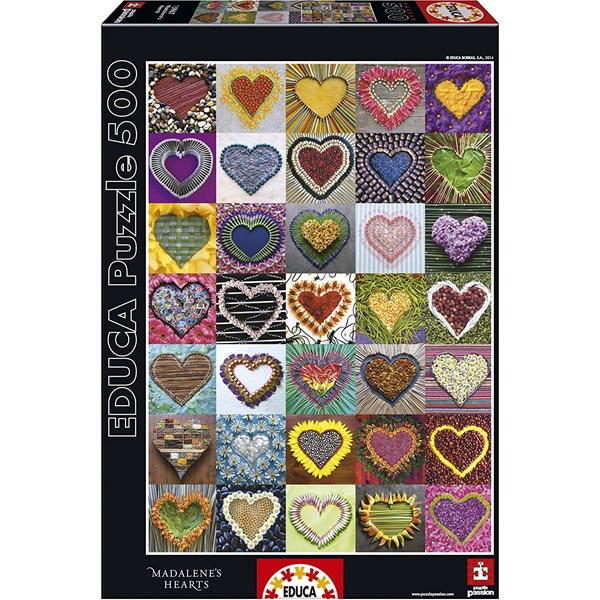 Educa (15967) - "Madalene's Hearts" - 500 pieces puzzle