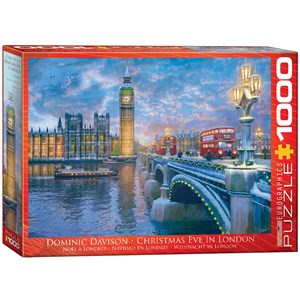 Eurographics (6000-0916) - Dominic Davison: "Christmas Eve in London" - 1000 pieces puzzle