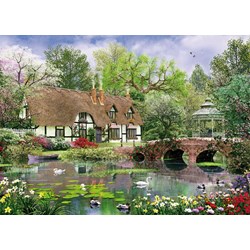 King International (05358) - Dominic Davison: "April Cottage" - 1000 pieces puzzle