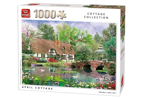 King International (05358) - Dominic Davison: "April Cottage" - 1000 pieces puzzle