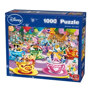 King International (05125) - "Disney Mad Tea Cup" - 1000 pieces puzzle