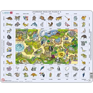 Larsen (EN5) - "Learning English at the Zoo" - 70 pieces puzzle
