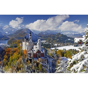 Ravensburger (17062) - "Neuschwanstein Castle in Winter" - 3000 pieces puzzle