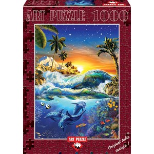 Art Puzzle (4428) - "Hawaiian Dawn" - 1000 pieces puzzle