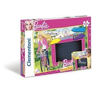 Clementoni (20230) - "Message-Puzzle Barbie" - 104 pieces puzzle