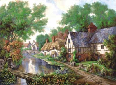 Anatolian (PER3136) - Carl Valente: "Chelsworth Village" - 1000 pieces puzzle