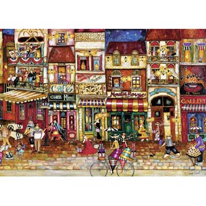Ravensburger (19408) - "Streets of France" - 1000 pieces puzzle