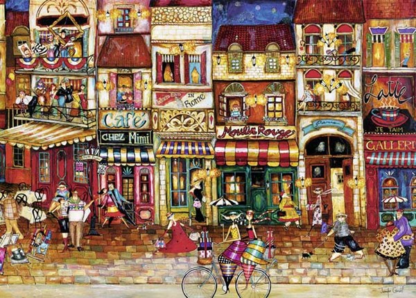 Ravensburger (19408) - "Streets of France" - 1000 pieces puzzle