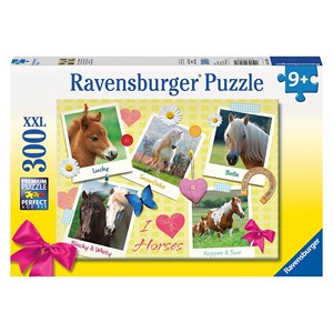 Ravensburger (13186) - "Favorite Horses" - 300 pieces puzzle