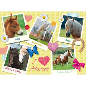 Ravensburger (13186) - "Favorite Horses" - 300 pieces puzzle