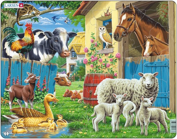 Larsen (FH23) - "Farm Animals" - 23 pieces puzzle