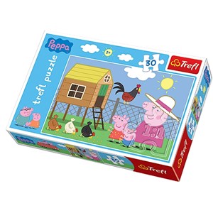 Trefl (18195) - "Peppa Pig" - 30 pieces puzzle