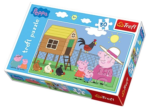 Trefl (18195) - "Peppa Pig" - 30 pieces puzzle