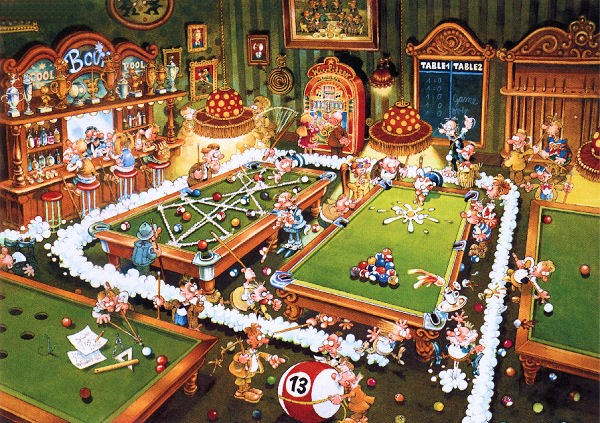 Heye (29232) - Michael Ryba: "Billiard" - 1000 pieces puzzle