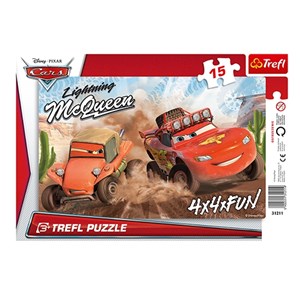 Trefl (31211) - "Cars 2" - 15 pieces puzzle