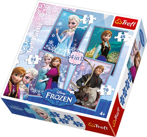 Trefl (34210) - "The Snow Queen" - 35 48 54 70 pieces puzzle