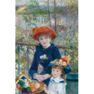 Grafika Kids (00166) - Pierre-Auguste Renoir: "The Two Sisters, On the Terrace, 1881" - 100 pieces puzzle