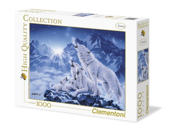 Clementoni (39280) - "Family of Wolves" - 1000 pieces puzzle