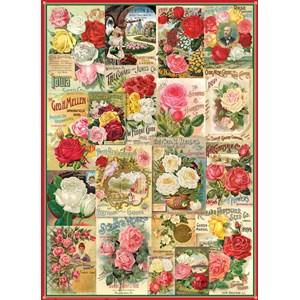 Eurographics (6000-0810) - "Roses Seed Catalogue Collection" - 1000 pieces puzzle