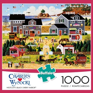 Buffalo Games (11444) - Charles Wysocki: "Wescott's Black Cherry Harbor" - 1000 pieces puzzle