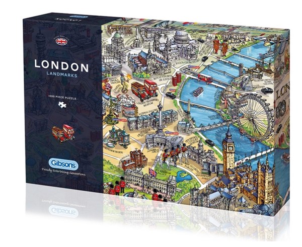 Gibsons (G7066) - "London Landmarks" - 1000 pieces puzzle