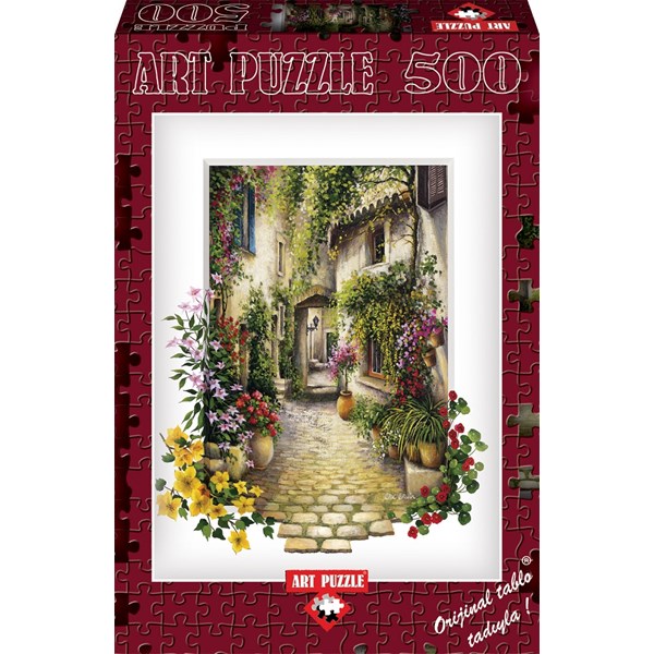 Art Puzzle (4189) - "Village Street" - 500 pieces puzzle