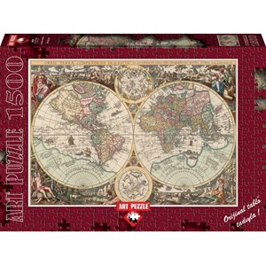 Art Puzzle (4631) - "World Map" - 1500 pieces puzzle