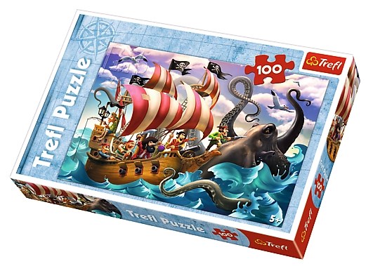 Trefl (16278) - "The Sea Battle" - 100 pieces puzzle