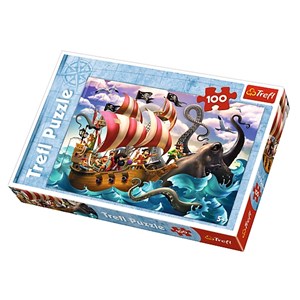 Trefl (16278) - "The Sea Battle" - 100 pieces puzzle