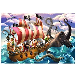 Trefl (16278) - "The Sea Battle" - 100 pieces puzzle