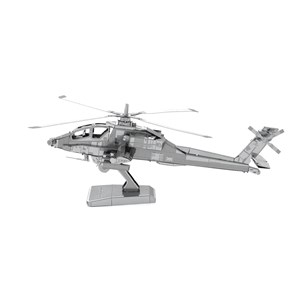 Metal Earth (Metal-Earth-MMS083) - "Apache AH-64" - 20 pieces puzzle