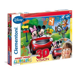 Clementoni (20605) - "Mickey Club House" - 104 pieces puzzle