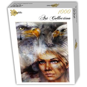Grafika (T-00061) - Franz Marc: "Woman, Eagle and Horse" - 1000 pieces puzzle