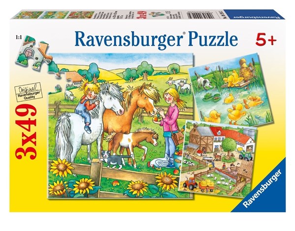 Ravensburger (09293) - "Farm Animals" - 49 pieces puzzle
