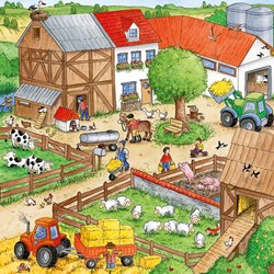 Ravensburger (09293) - "Farm Animals" - 49 pieces puzzle