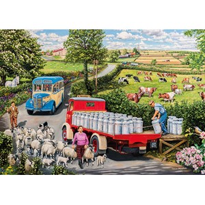 Gibsons (G5037) - Trevor Mitchell: "The Country Bus" - 500 pieces puzzle