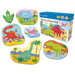 Gibsons (G1027) - "Dino Jigosawrus" - 4 8 10 12 16 pieces puzzle