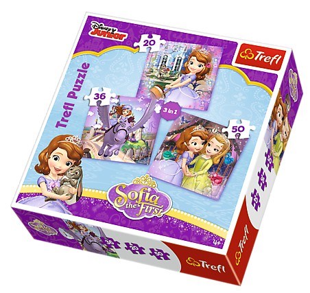 Trefl (34814) - "Sofia and her friends" - 20 36 50 pieces puzzle
