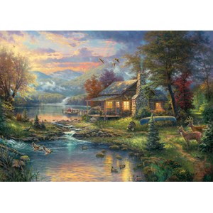 Schmidt Spiele (59467) - Thomas Kinkade: "Paradise" - 1000 pieces puzzle