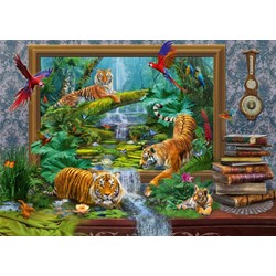 Schmidt Spiele (59337) - Jan Patrik Krasny: "Tiger in the Jungle" - 1000 pieces puzzle