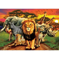 Buffalo Games (3774) - "African Beasts" - 500 pieces puzzle