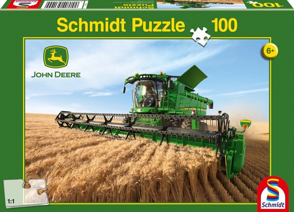 Schmidt Spiele (56144) - "John Deere, Harvester S690" - 100 pieces puzzle