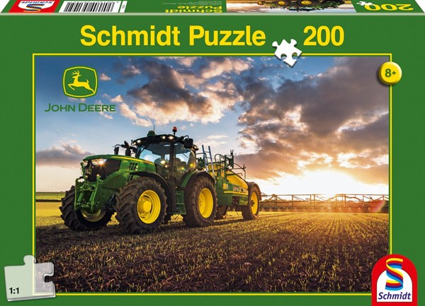 Schmidt Spiele (56145) - "Tractor John Deer 6150R" - 200 pieces puzzle
